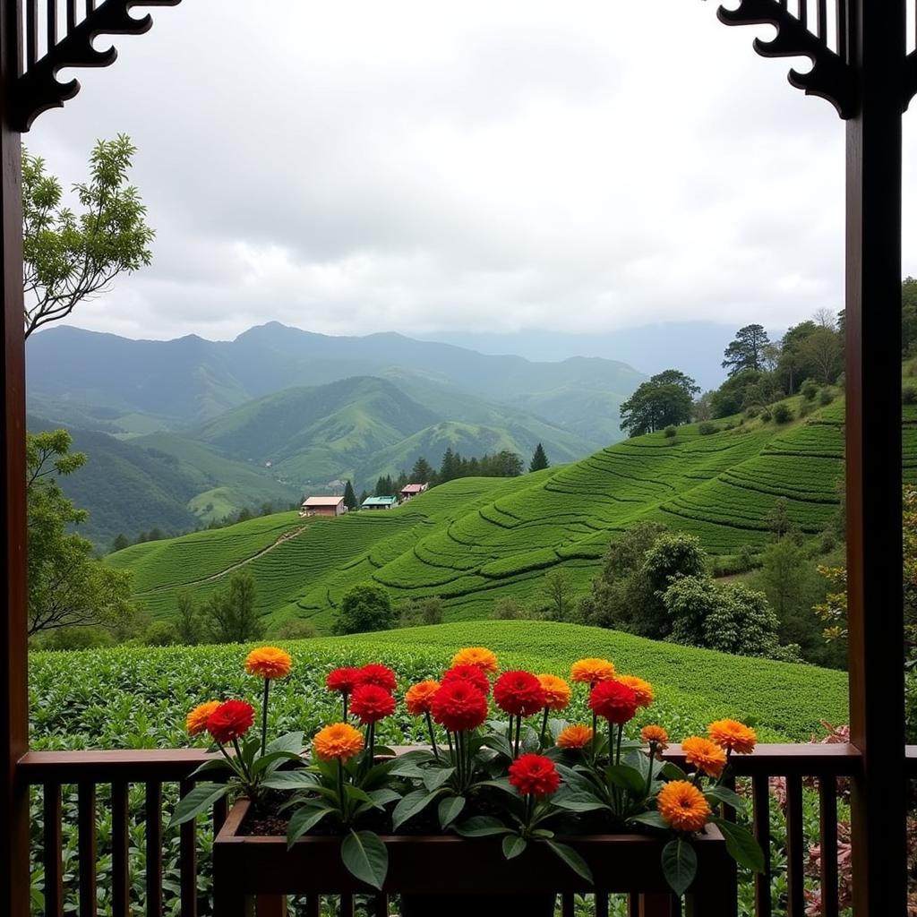 Scenic view from a Puncak Arabella homestay