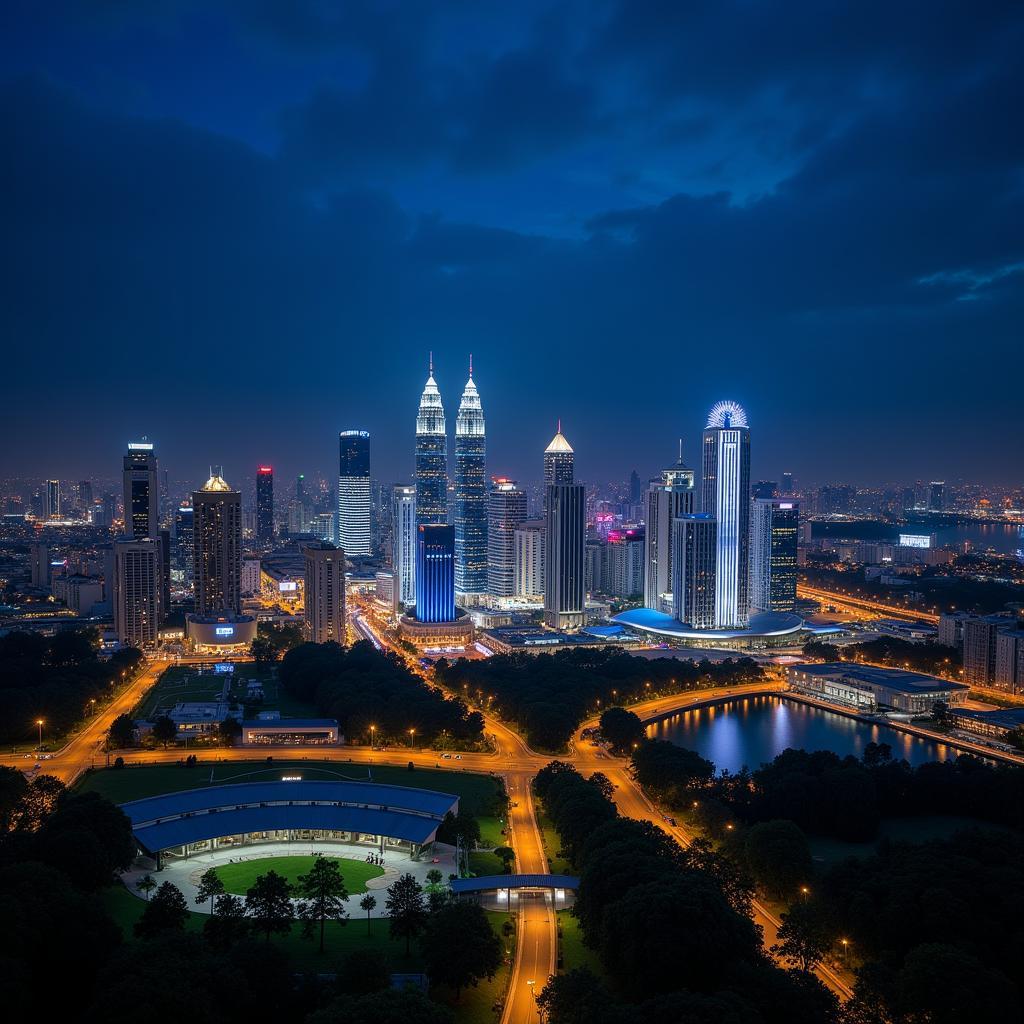 Putrajaya Cityscape at Night