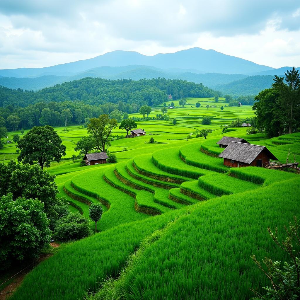 Scenic view near a homestay in Sabak Bernam Selangor