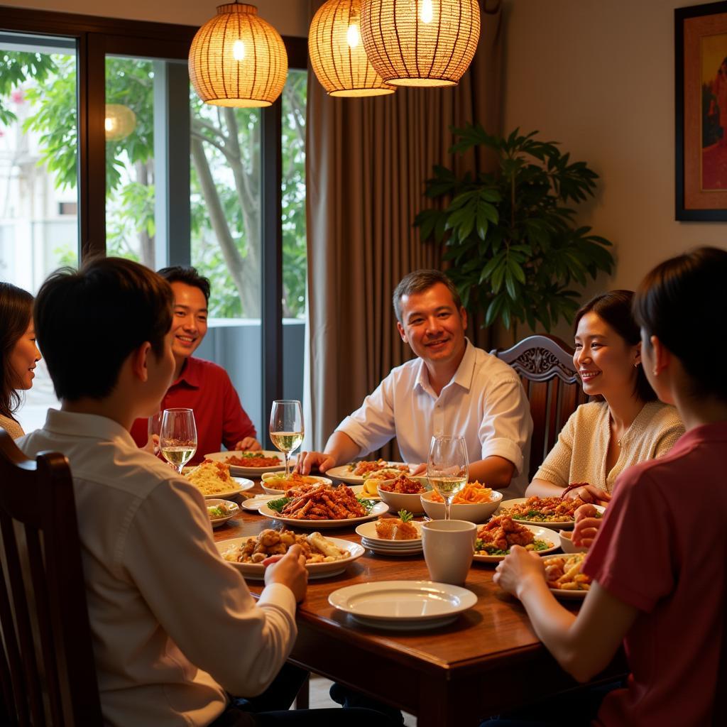 Saigon Homestay Family Dinner