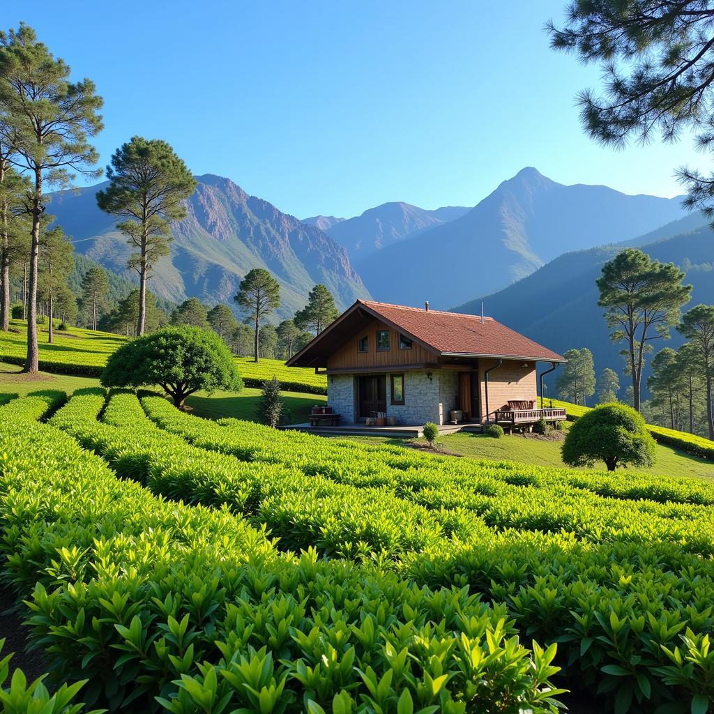 Samsing homestay with stunning tea garden view