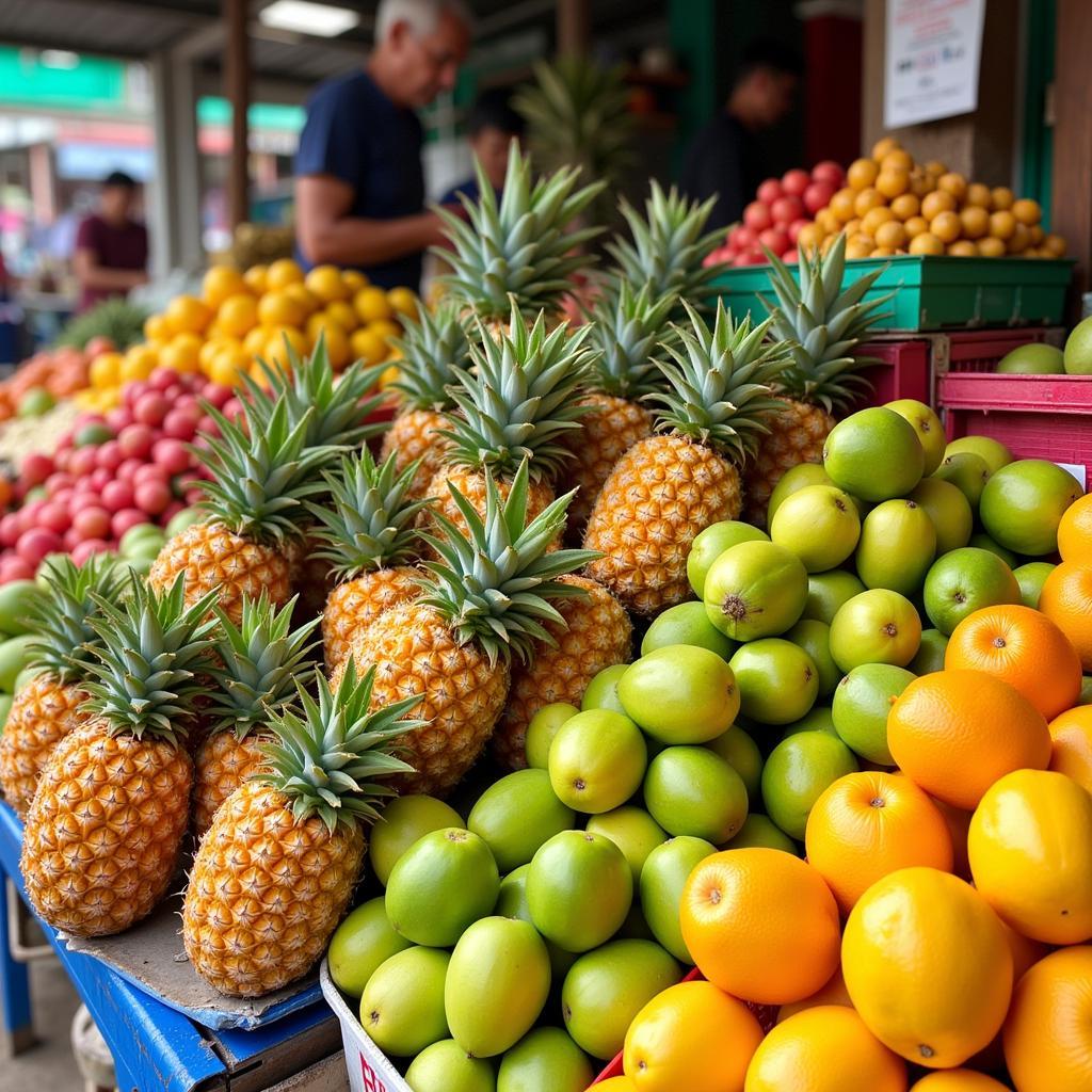 Fresh fruits at Sarikei Central Market