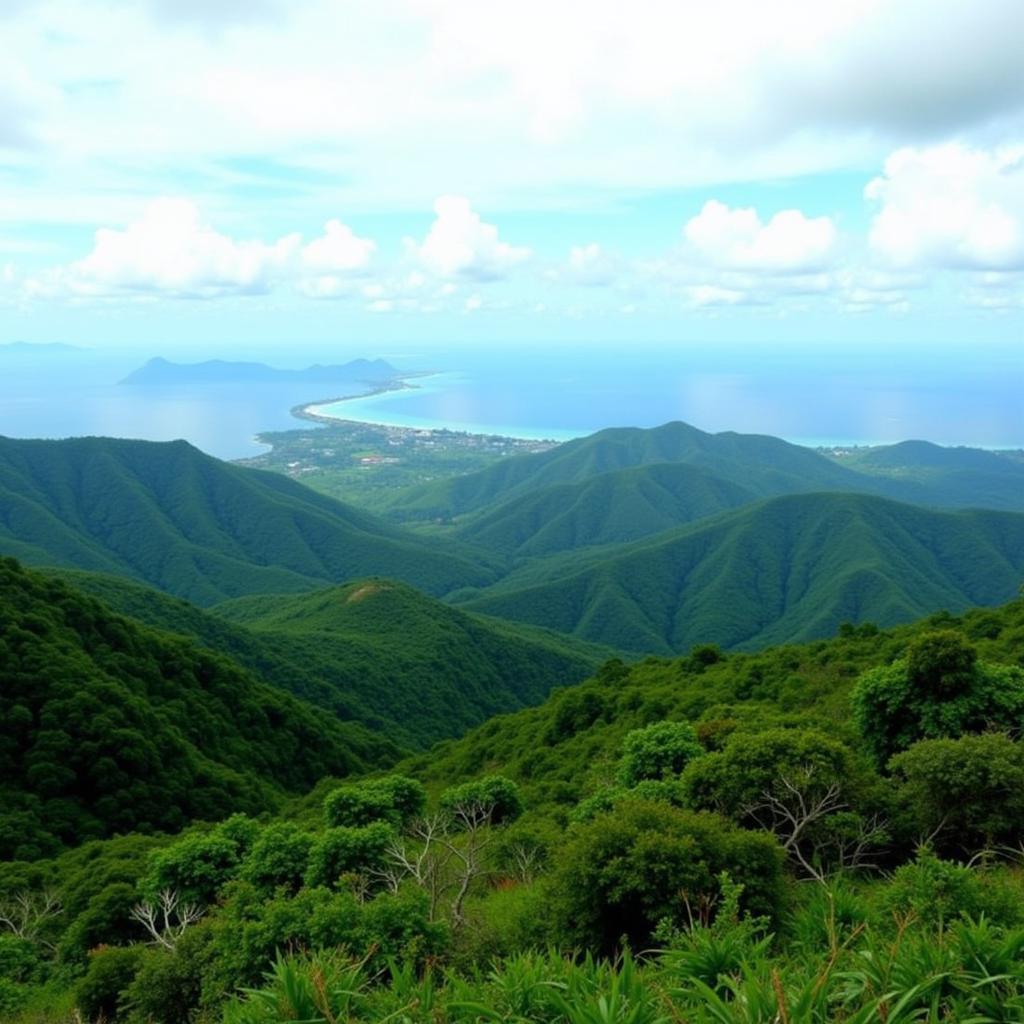 Scenic View of Gunung Jerai in Kedah, Malaysia