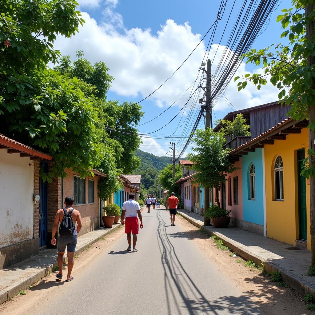 Peaceful Village Scene in Siolim Goa