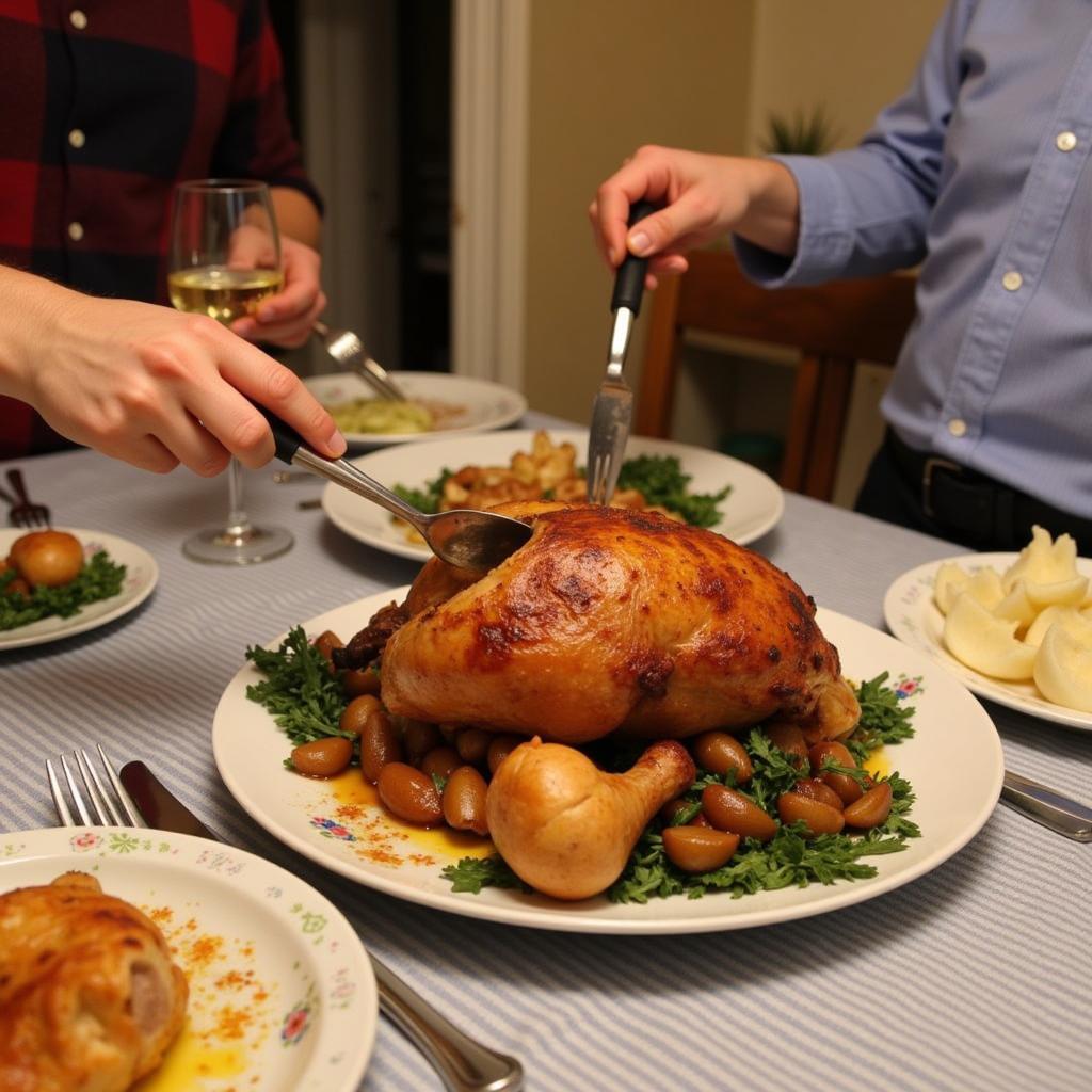 Traditional Sunday Roast in a Somerset Homestay