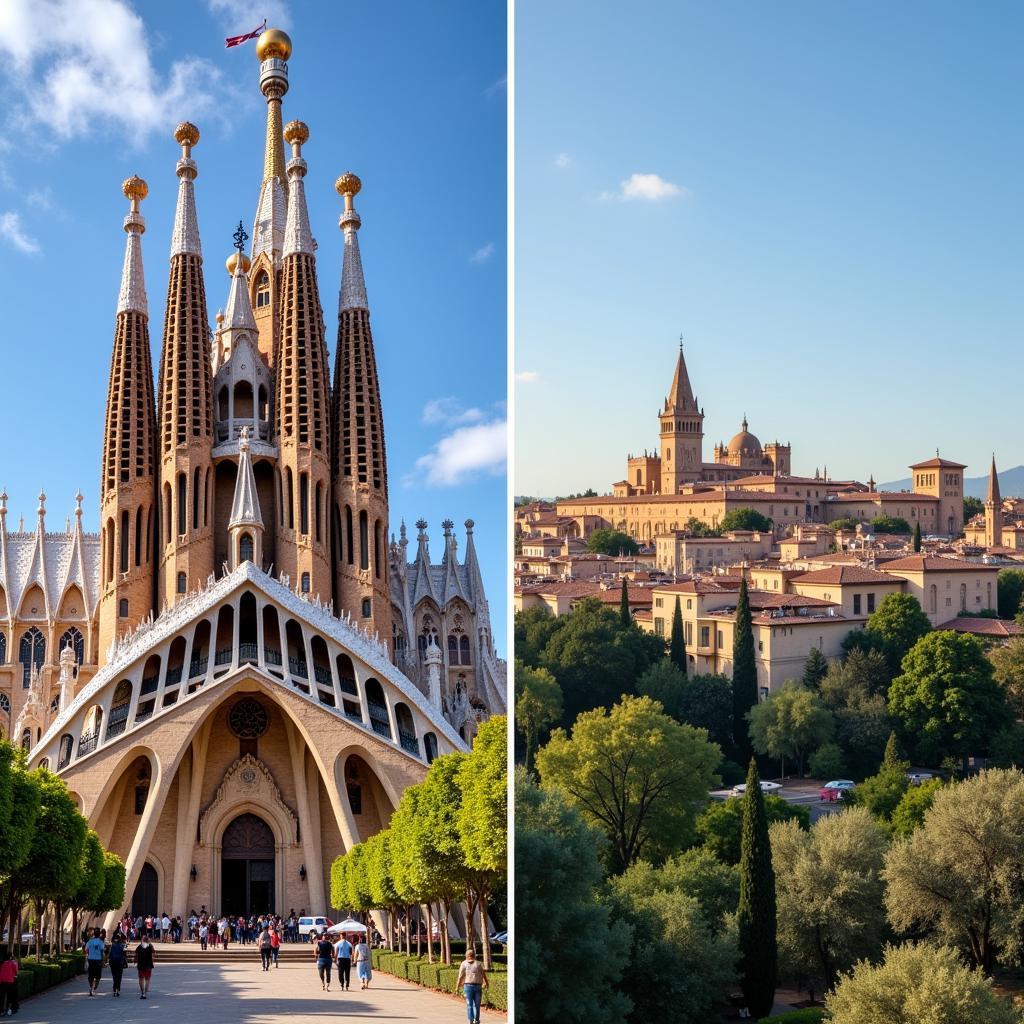 Spanish Architecture: Gaudí and Alhambra