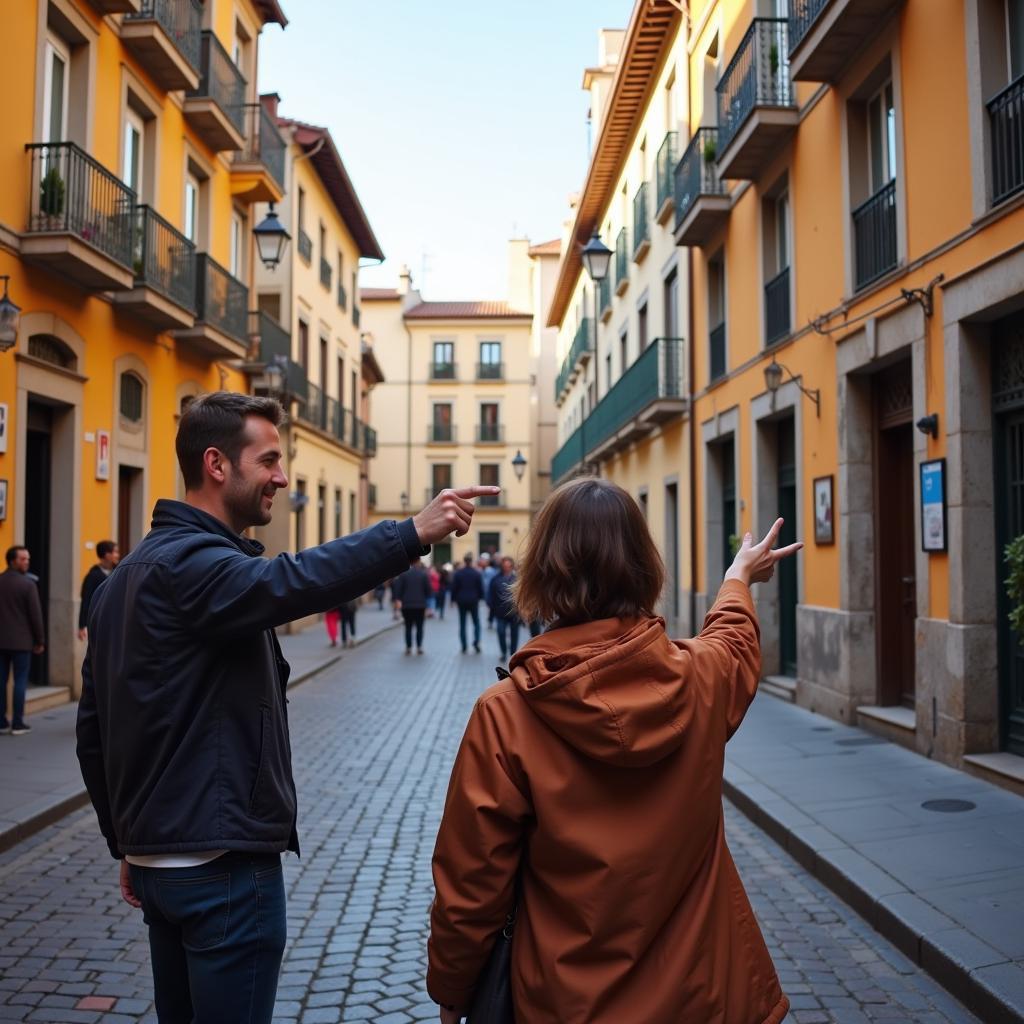 Exploring the vibrant streets of a Spanish city