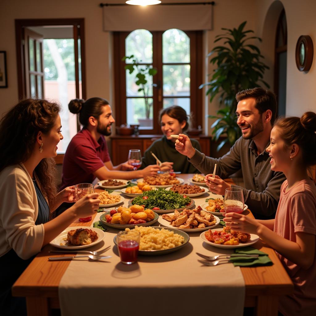 Authentic Spanish Family Dinner