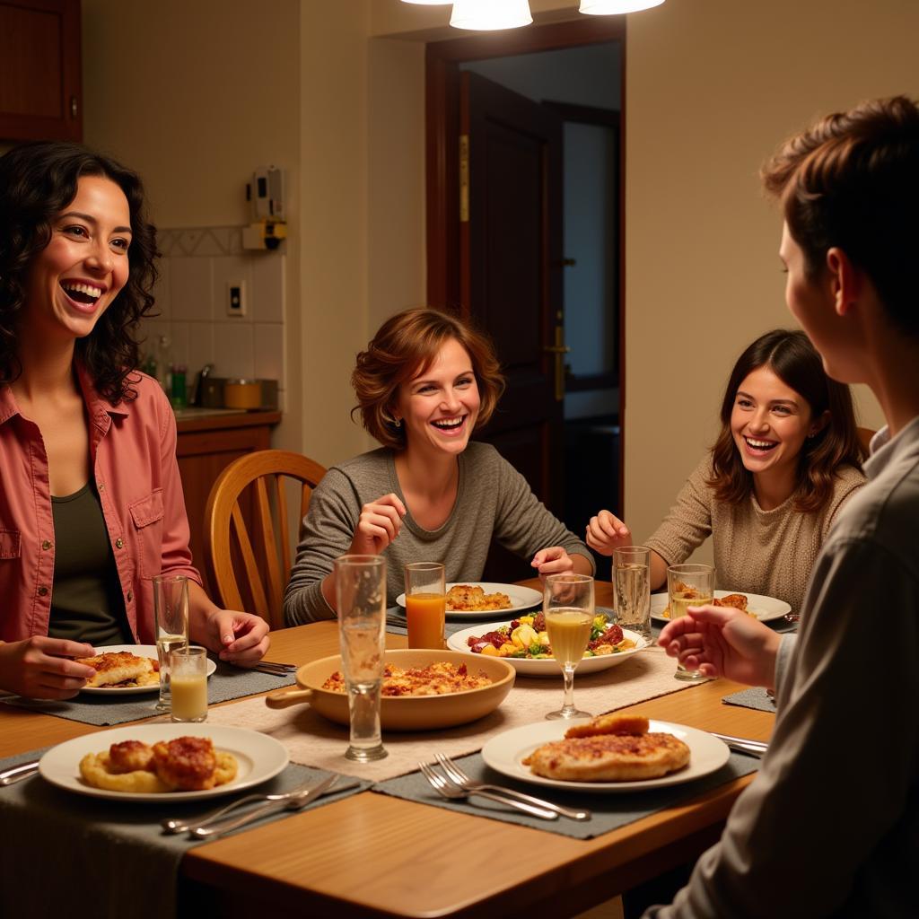 Authentic Spanish Family Dinner