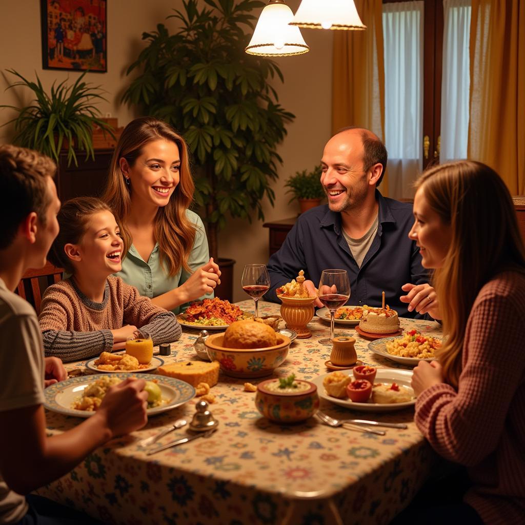 Authentic Spanish Family Dinner