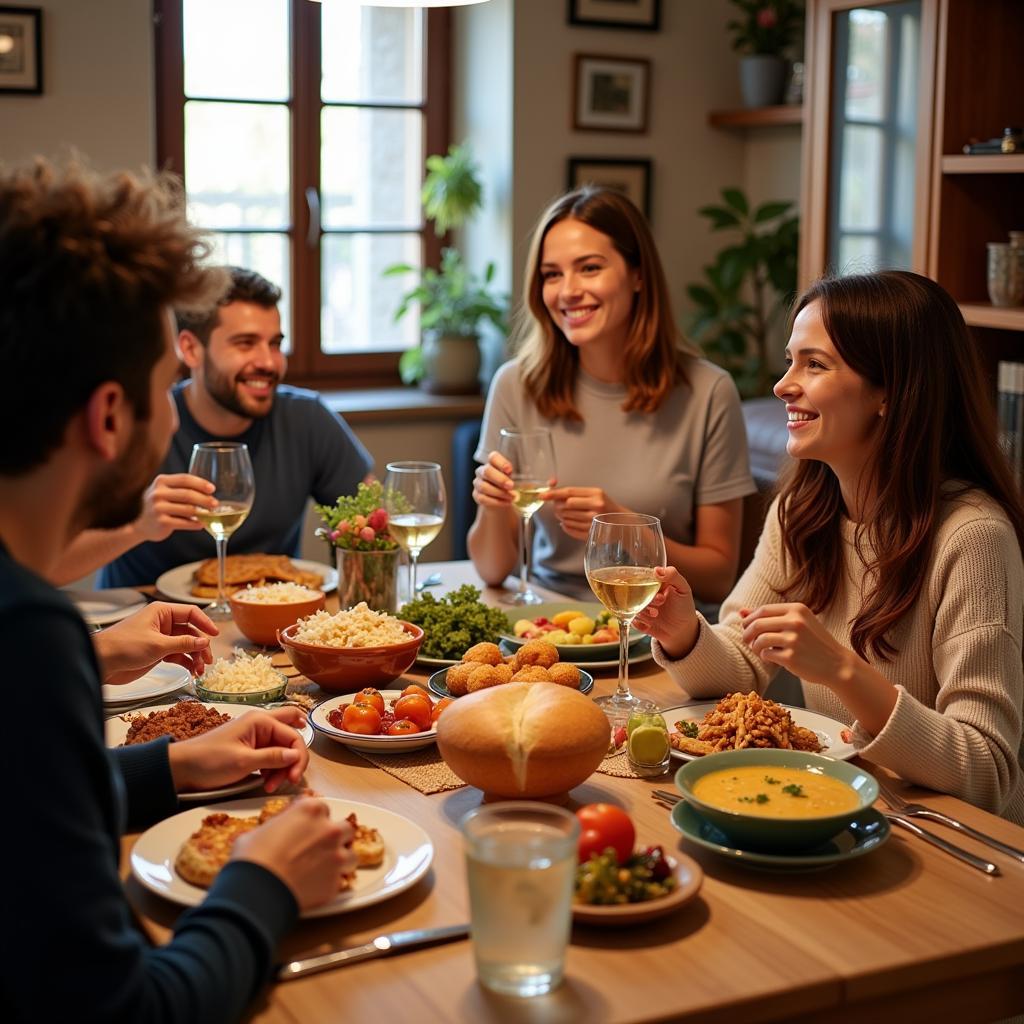 Authentic Spanish Family Dinner in a Homestay