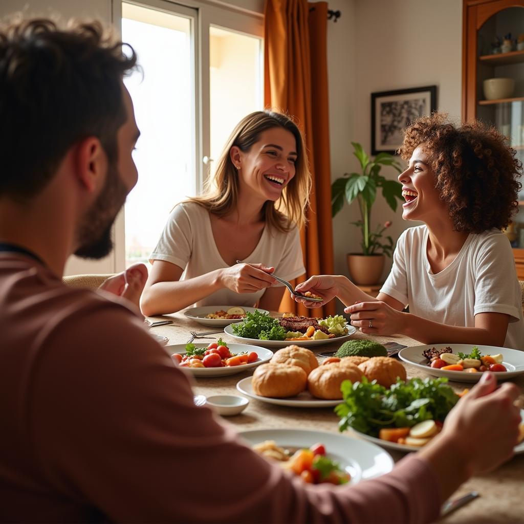 Spanish Family Dinner Homestay Experience