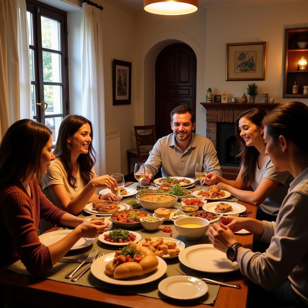 Spanish Family Dinner Homestay near Hatfield