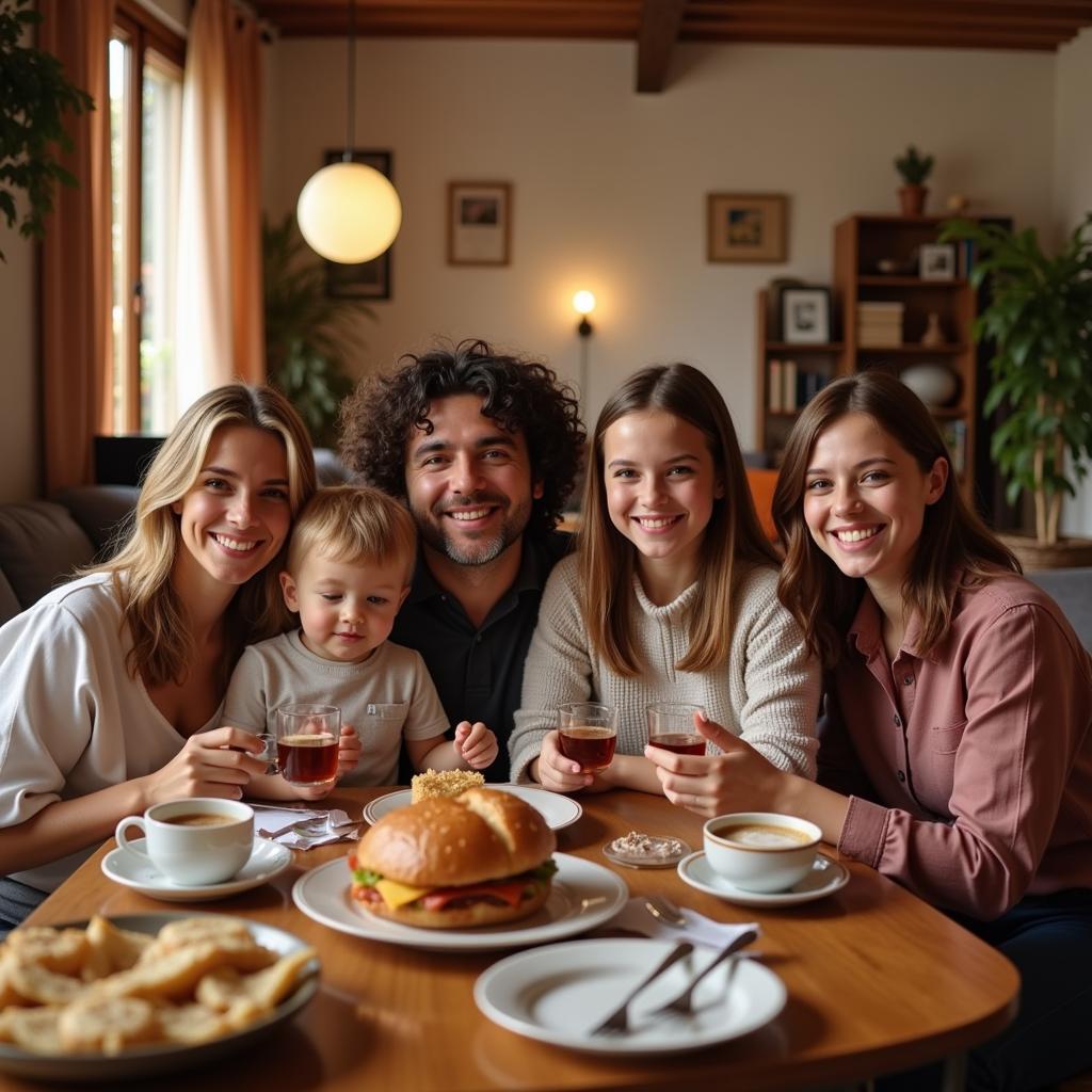 Spanish Family Enjoying Homestay Near SF Cinema