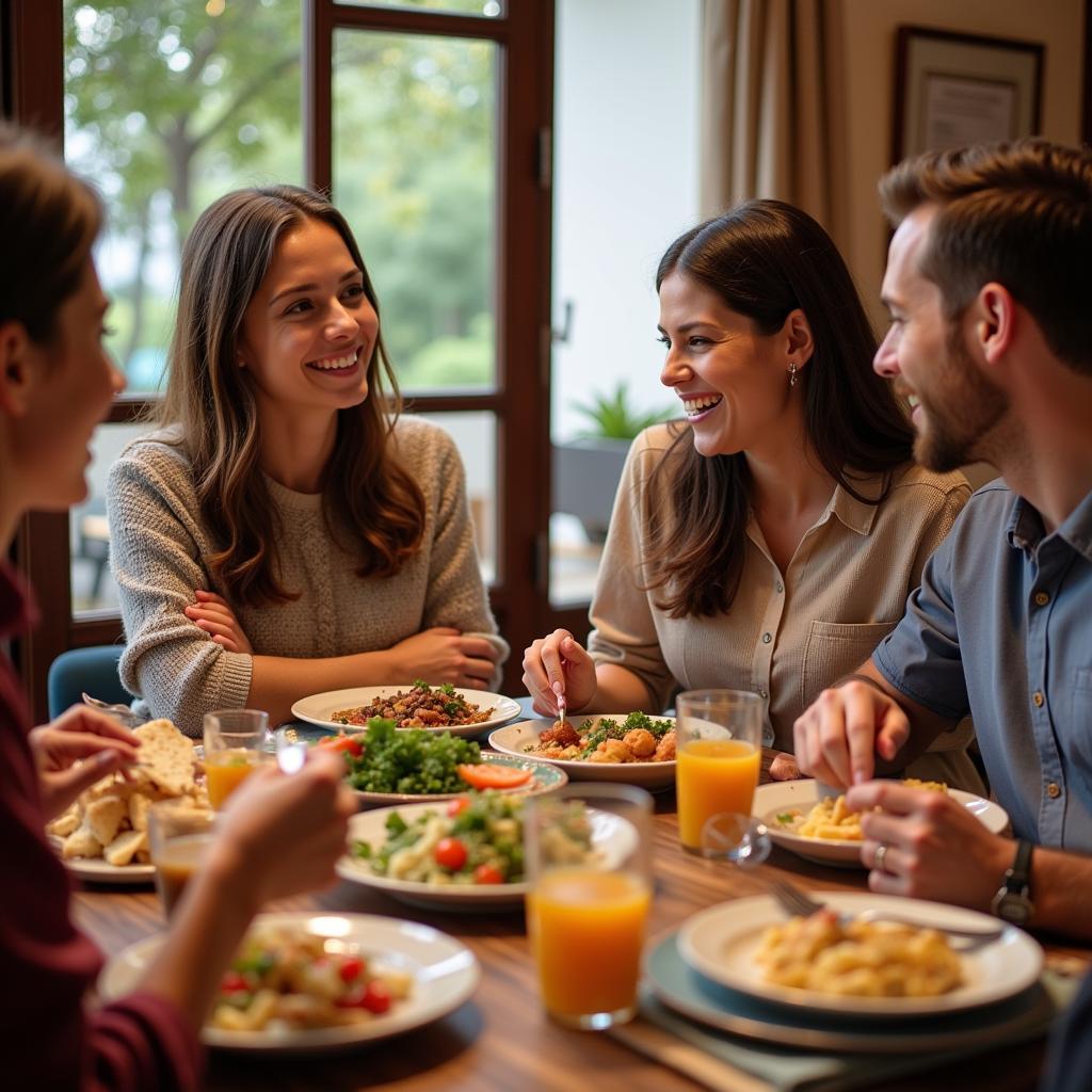 Sharing a Meal with a Spanish Family