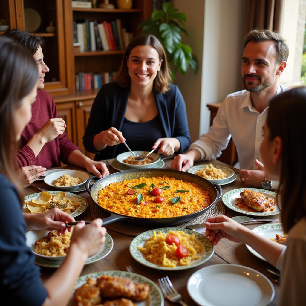 Sharing a Meal with a Spanish Family