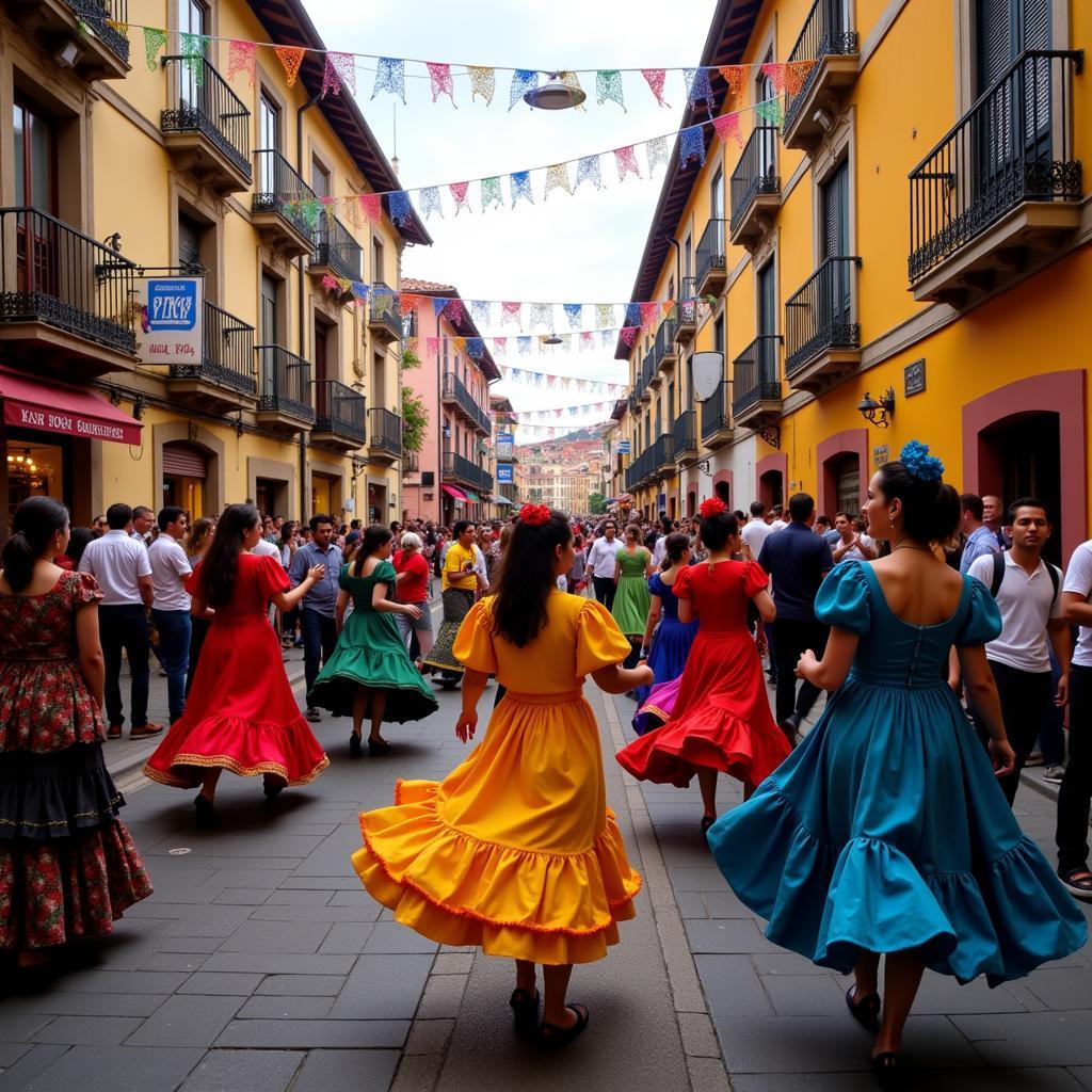 Vibrant Spanish Fiesta Celebration