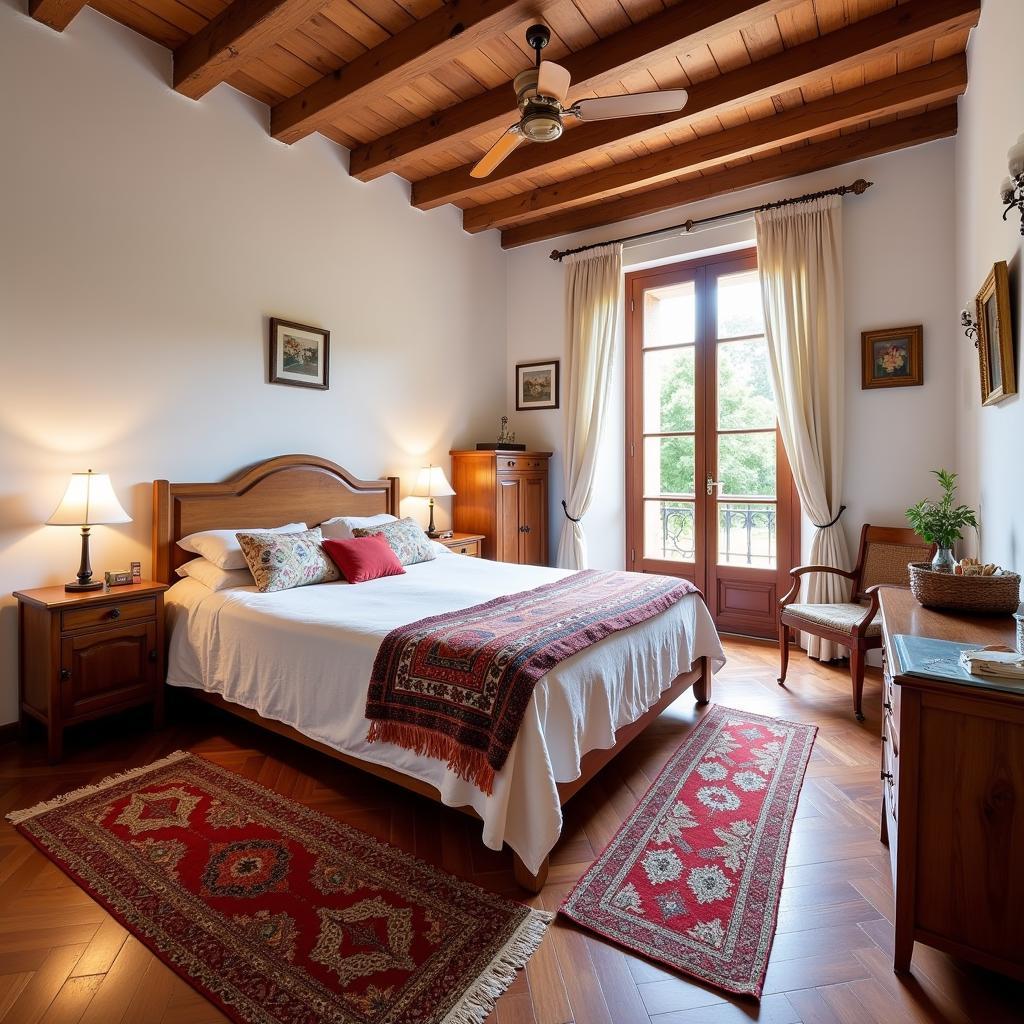 Comfortable Spanish Homestay Bedroom