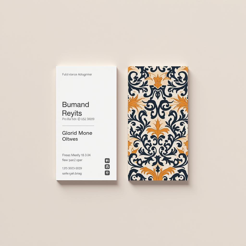 Elegant Spanish Homestay Business Card Design