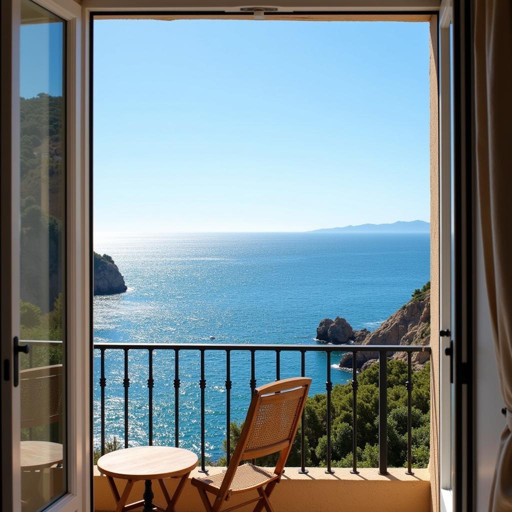 Coastal View from a Spanish Homestay