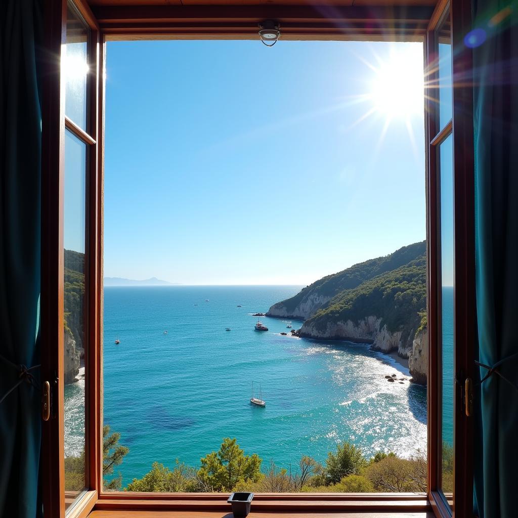 Coastal View from a Spanish Homestay