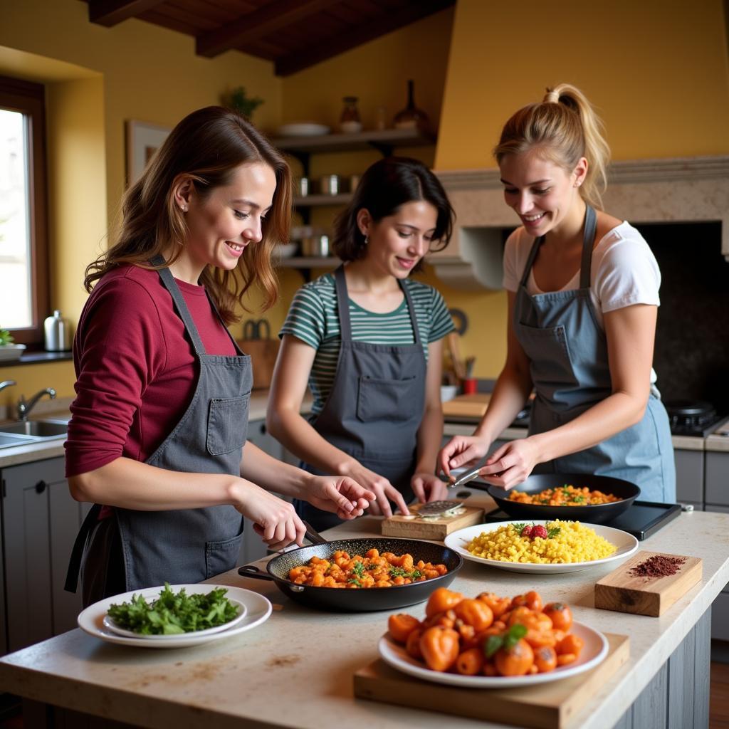 Learning to Cook Traditional Spanish Dishes in a Homestay