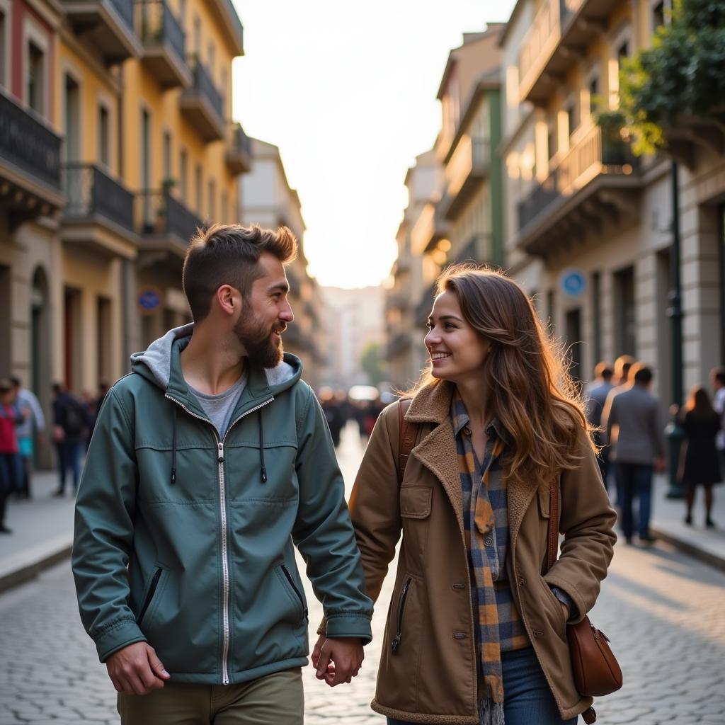 Exploring Barcelona with a local host