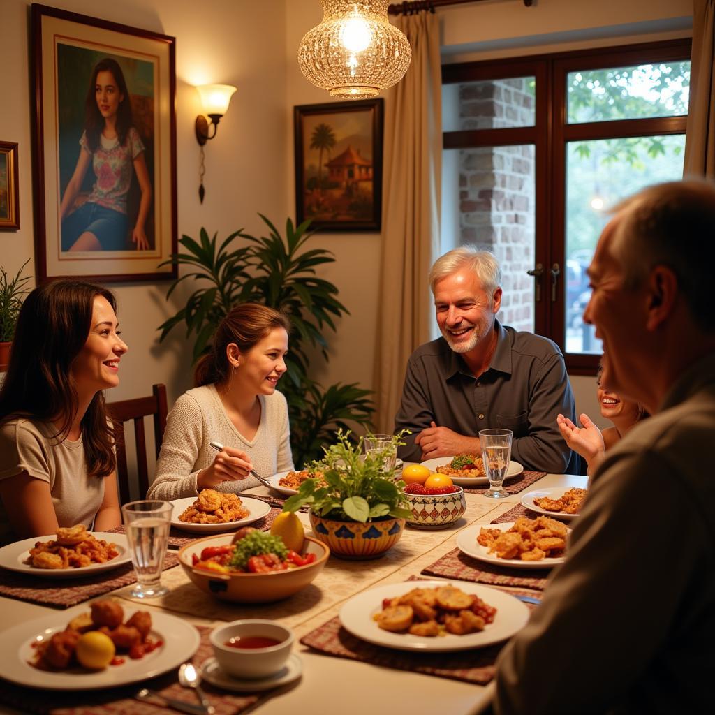 Authentic Spanish Family Dinner in a Homestay