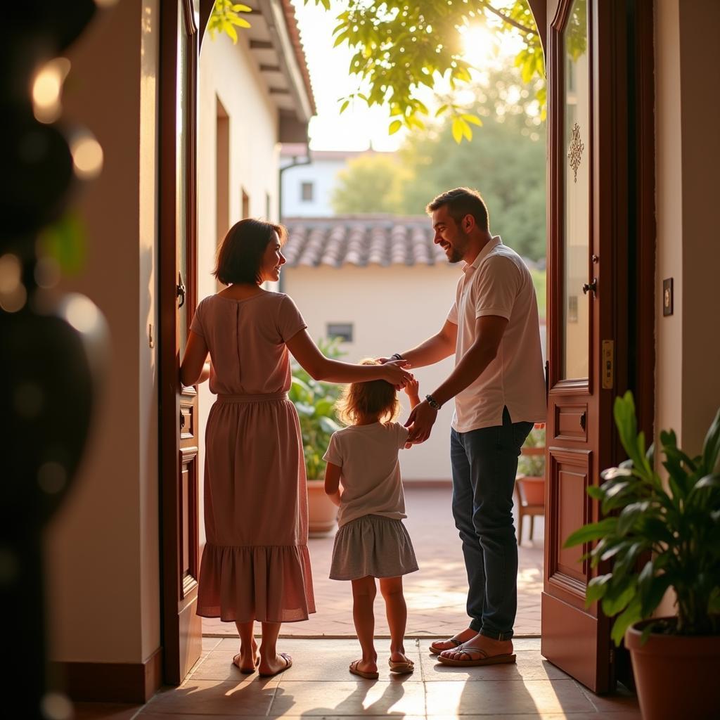 Warm Welcome at a Spanish Homestay