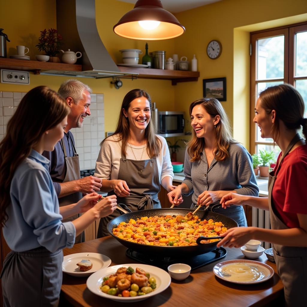 Authentic Spanish Paella Cooking Experience in a Homestay