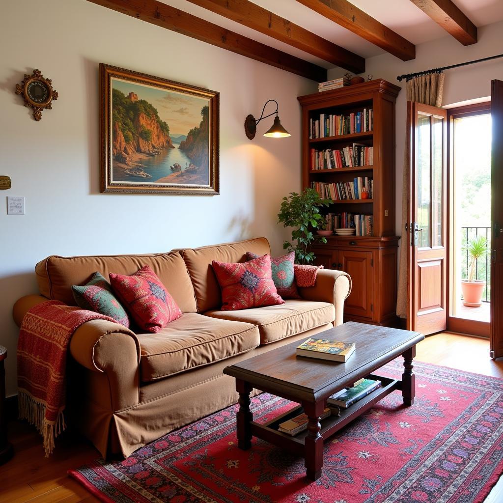 Spanish Homestay Living Room - Welcoming Atmosphere