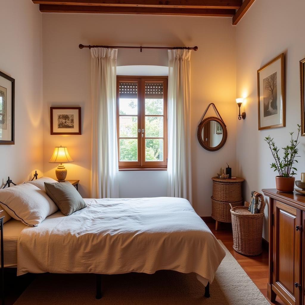 Spanish Homestay Tariff: A Comfortable Bedroom