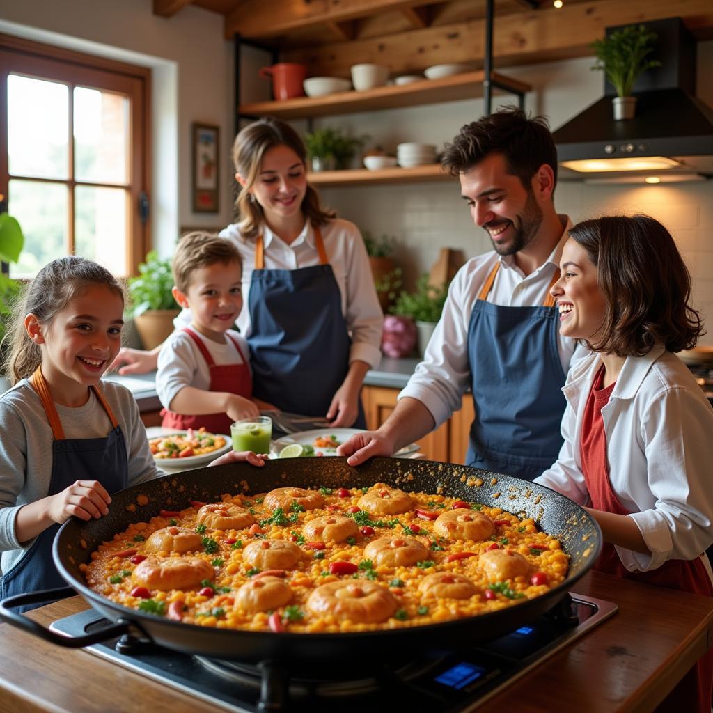 Spanish Paella Cooking Class in a Homestay