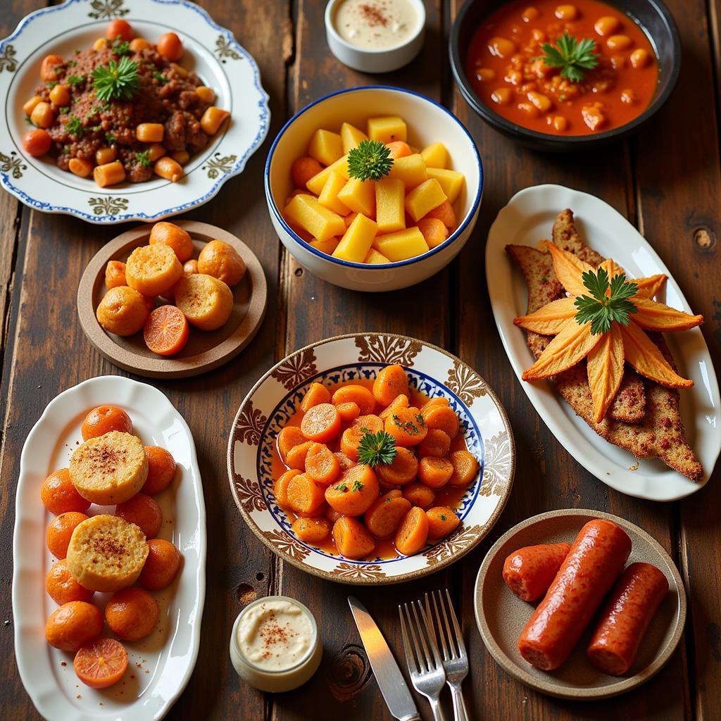 A Delicious Spread of Spanish Tapas