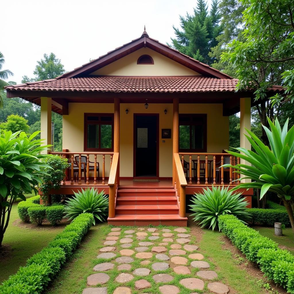 Cozy homestay nestled in lush greenery near Srimangala