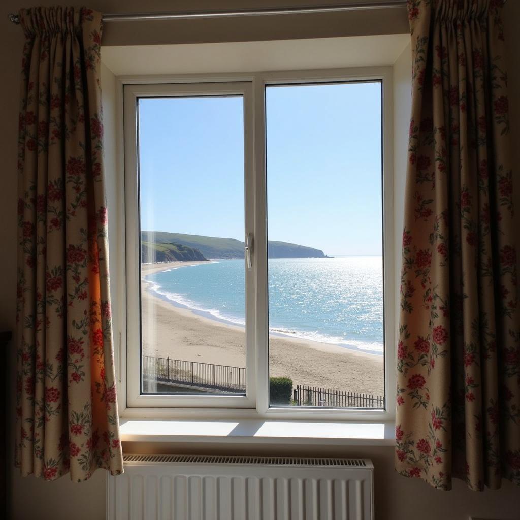 Swansea Bay view from a homestay window