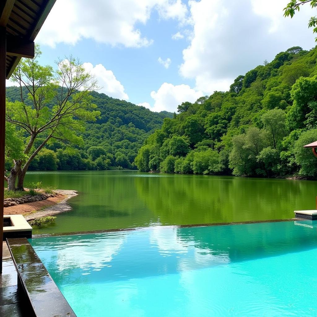 Tranquil Taiping Lake Gardens near a homestay with a pool