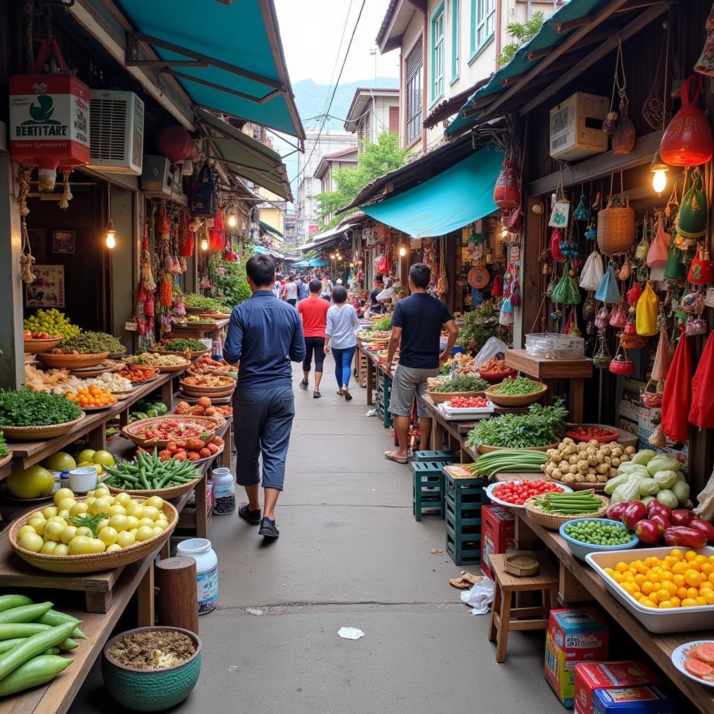 Taman Megah Ria Local Market Scene