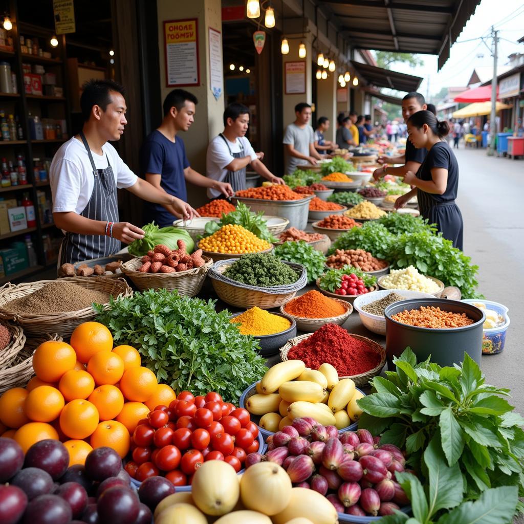 Fresh Produce at Tanjung Malim Local Market