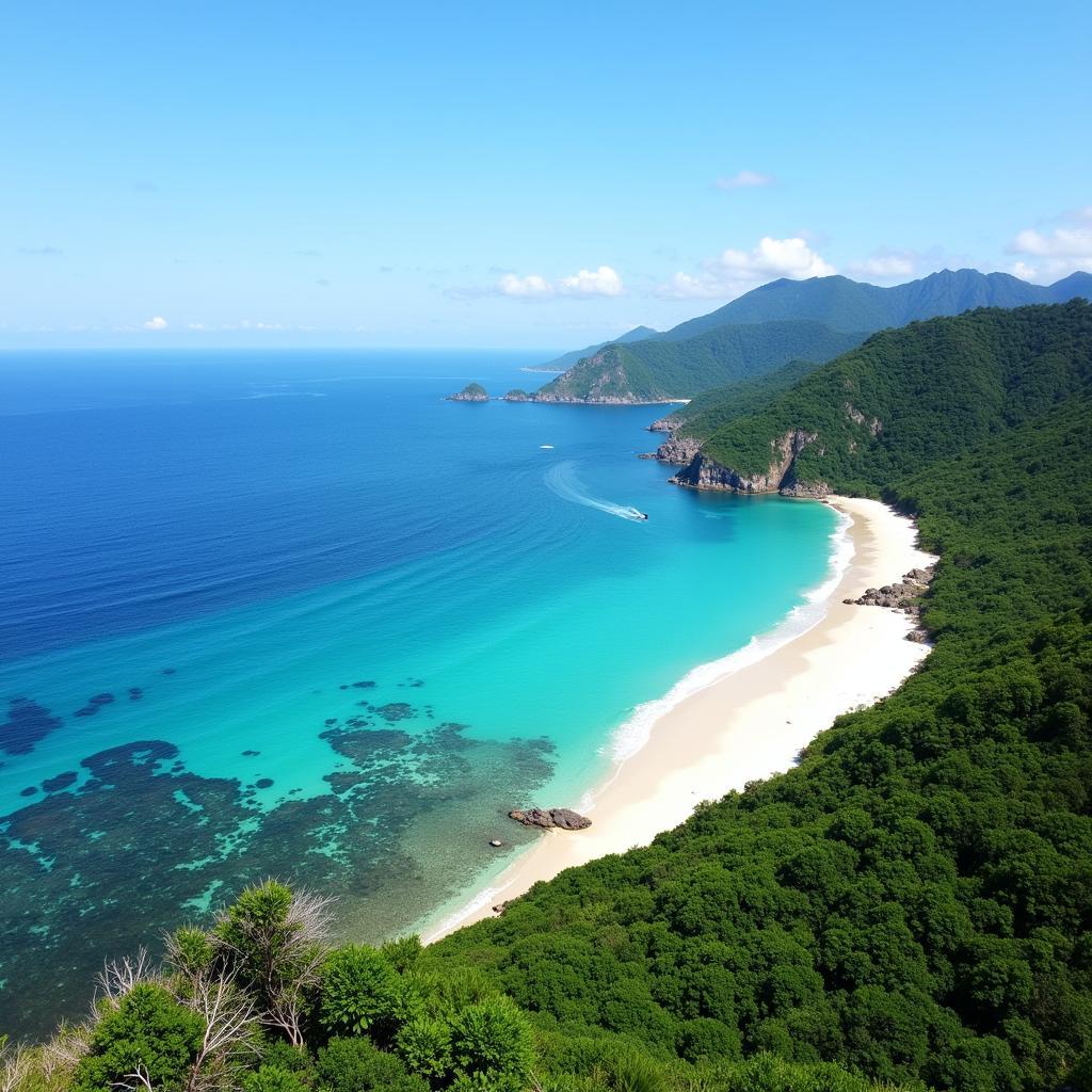 Beautiful coastal view of Tanjung Sedili