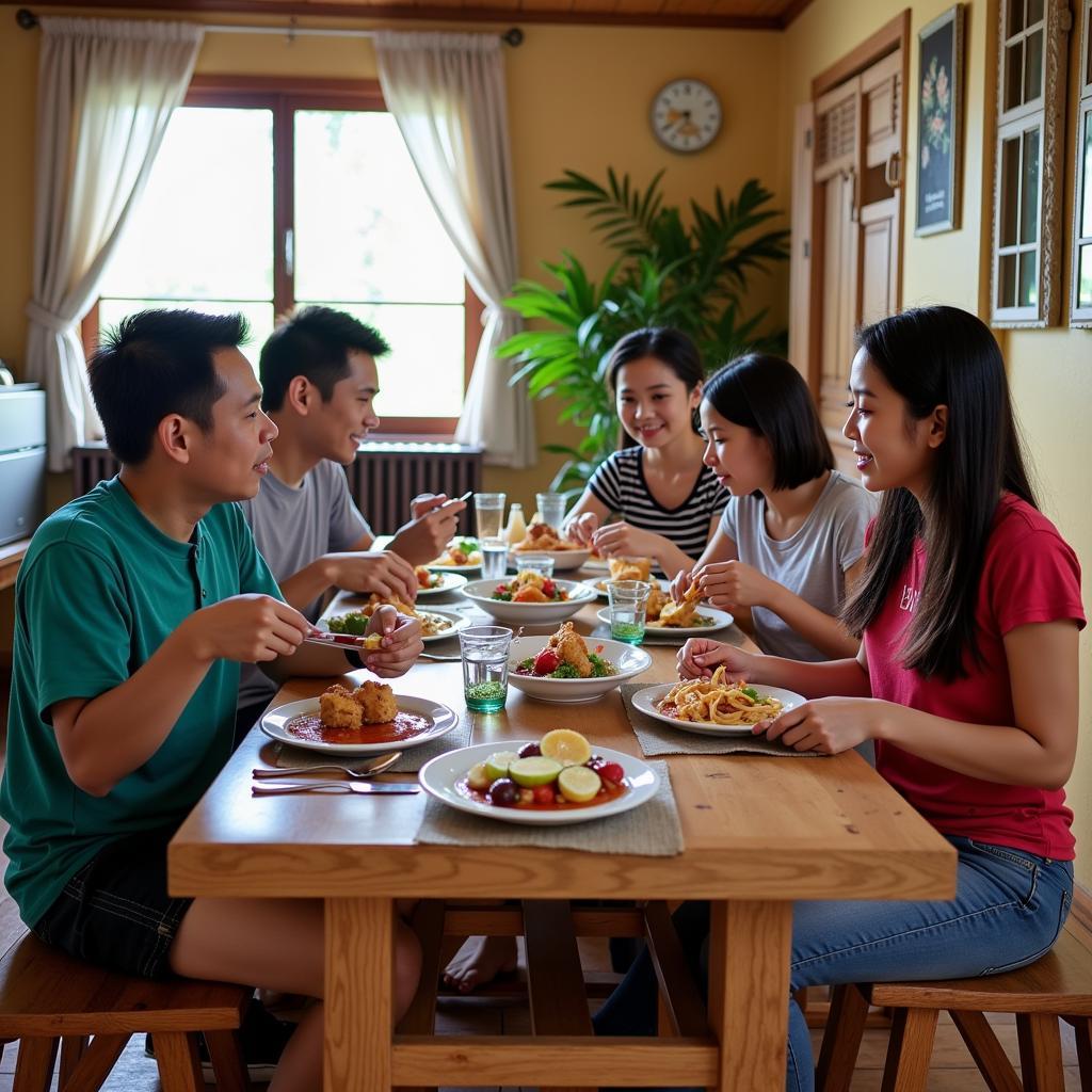 Sharing a Meal with a Local Family in Teluk Bahang