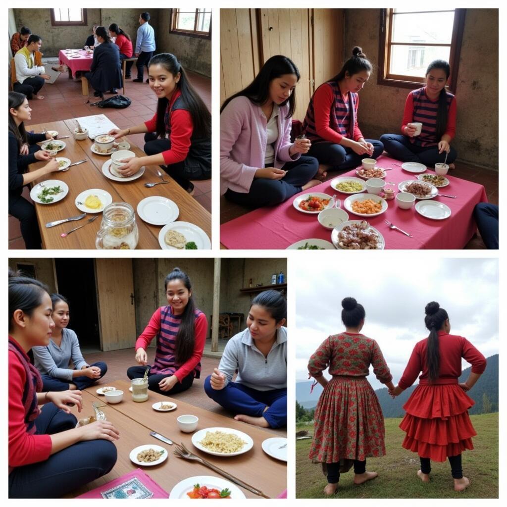 Guests Participating in Activities at a Tinchuley Homestay