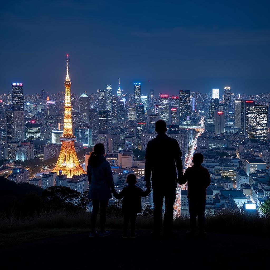 Exploring Tokyo with your host family