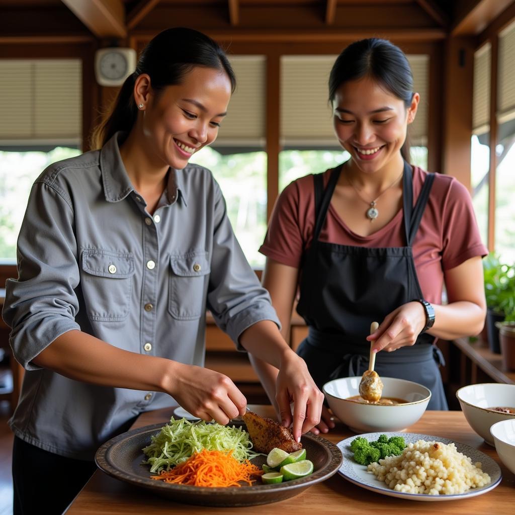 Learning to Cook Traditional Torajan Dishes in a Homestay