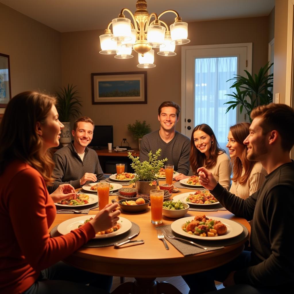 Toronto Homestay Family Dinner