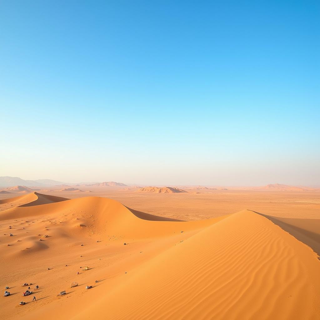 Vast Tunisian Desert Landscape