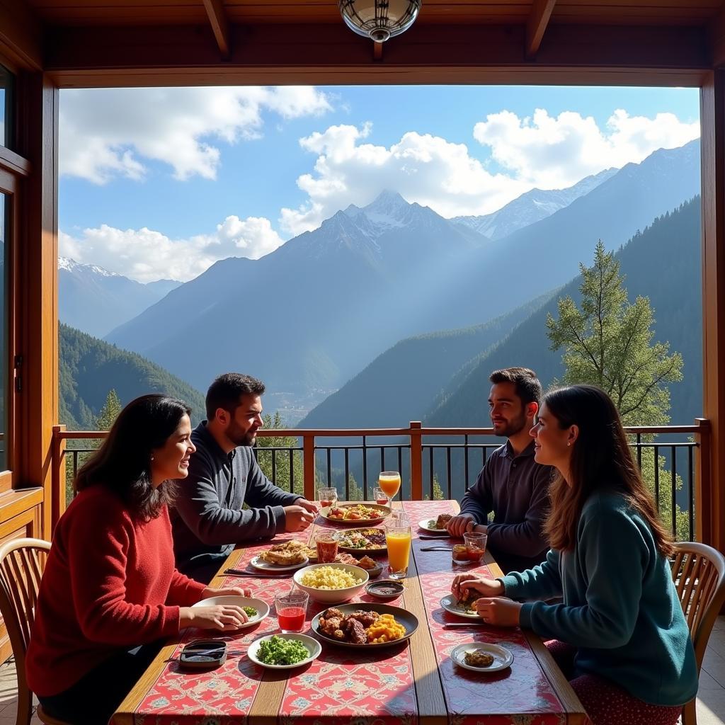 Uttarakhand Homestay Outdoor Dining