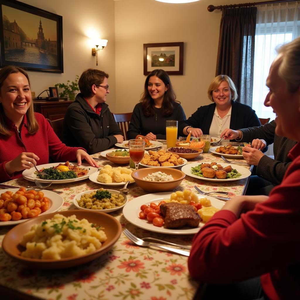 Sharing a Meal with a Local Family in Velas