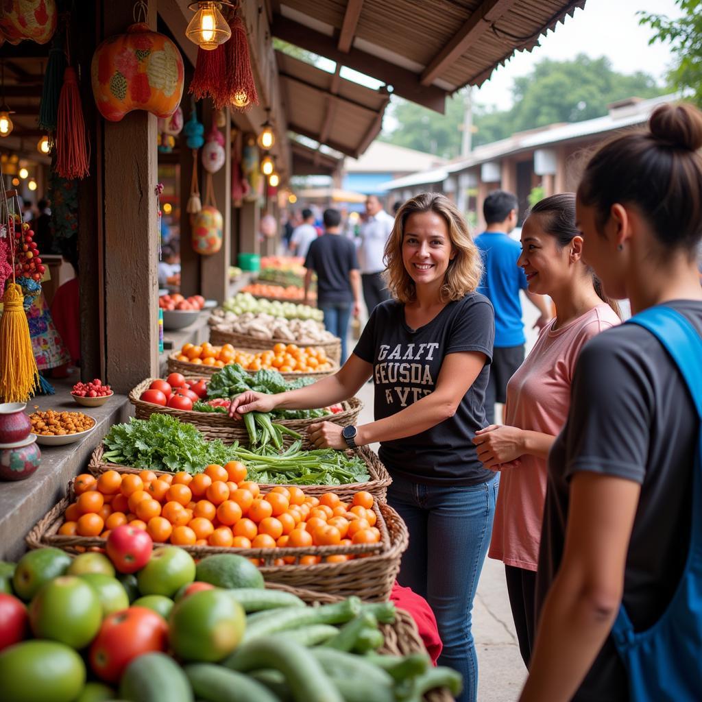 Exploring Velas Local Market with Homestay Host