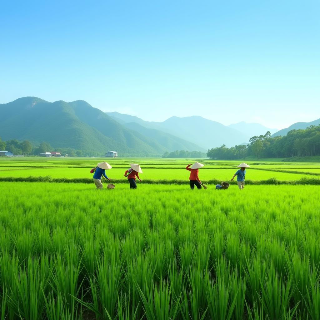 Vinh Nghe An Rice Paddies